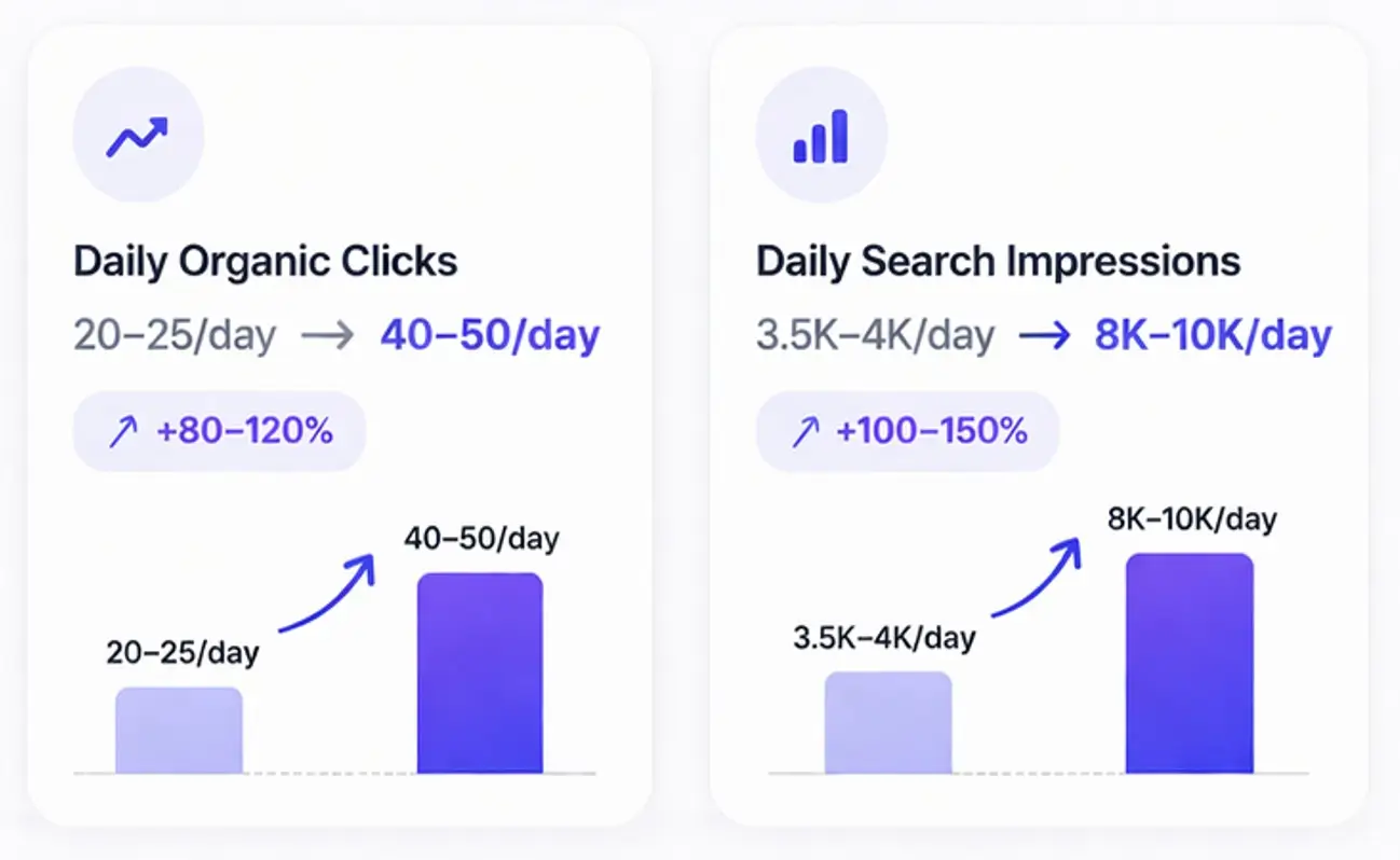 Organic Search Growth Results